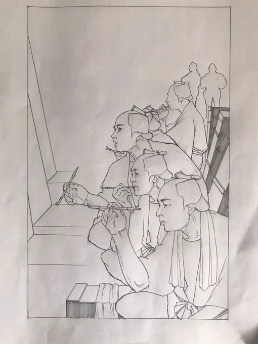 下絵 