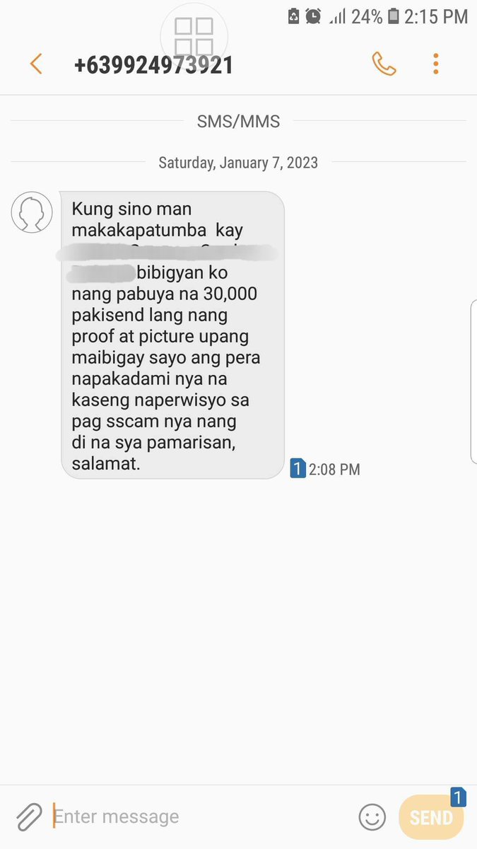 OlaVictim's tweet photo. @PNPACG @SECPhilippines @PrivacyPH 
Please see below death threat sent to my references. #ONLINELENDINGAPP https://t.co/GgQzEUO7az