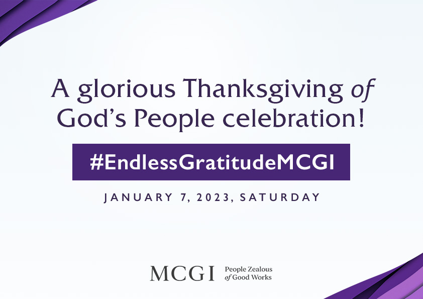 mcgidotorg's tweet photo. We know you are all delighted to give thanks to the Almighty!

Tweet a photo of you with our fansign.

#EndlessGratitudeMCGI
#MCGICares https://t.co/9dAN4tf0uE