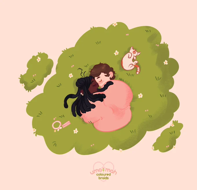 Doodle from last year before my cat - Amanita joined us 