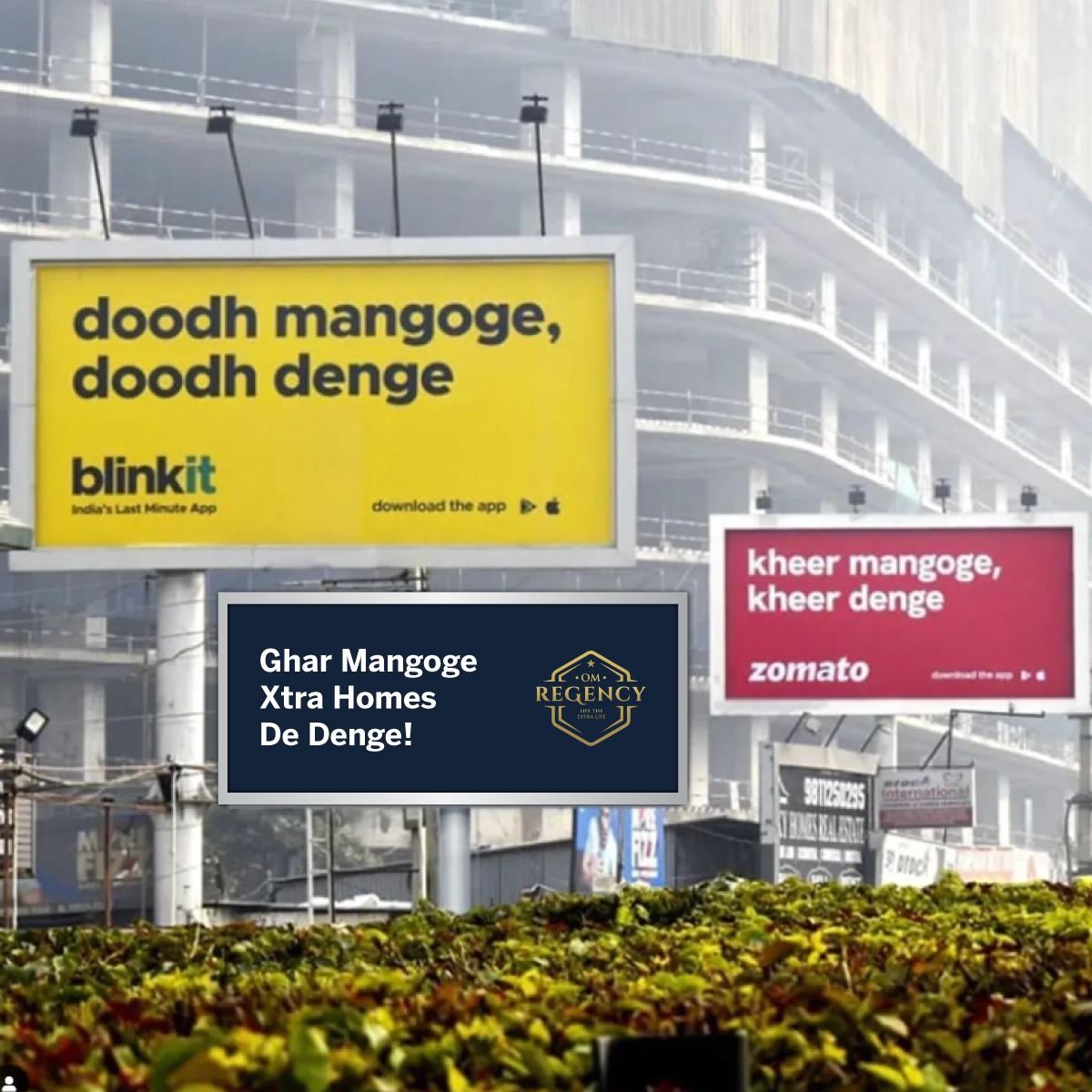 OmRegency's tweet image. At Om Regency, it's our endeavor to give our customers X-Factor Homes.

Get Something Xtra!

#OmRegency #Taloja #XtraLife #GetSomethingXtra #Home #LuxuryLiving #NaviMumbai #Maharashtra #India #trending #meme #zomato #blinkit