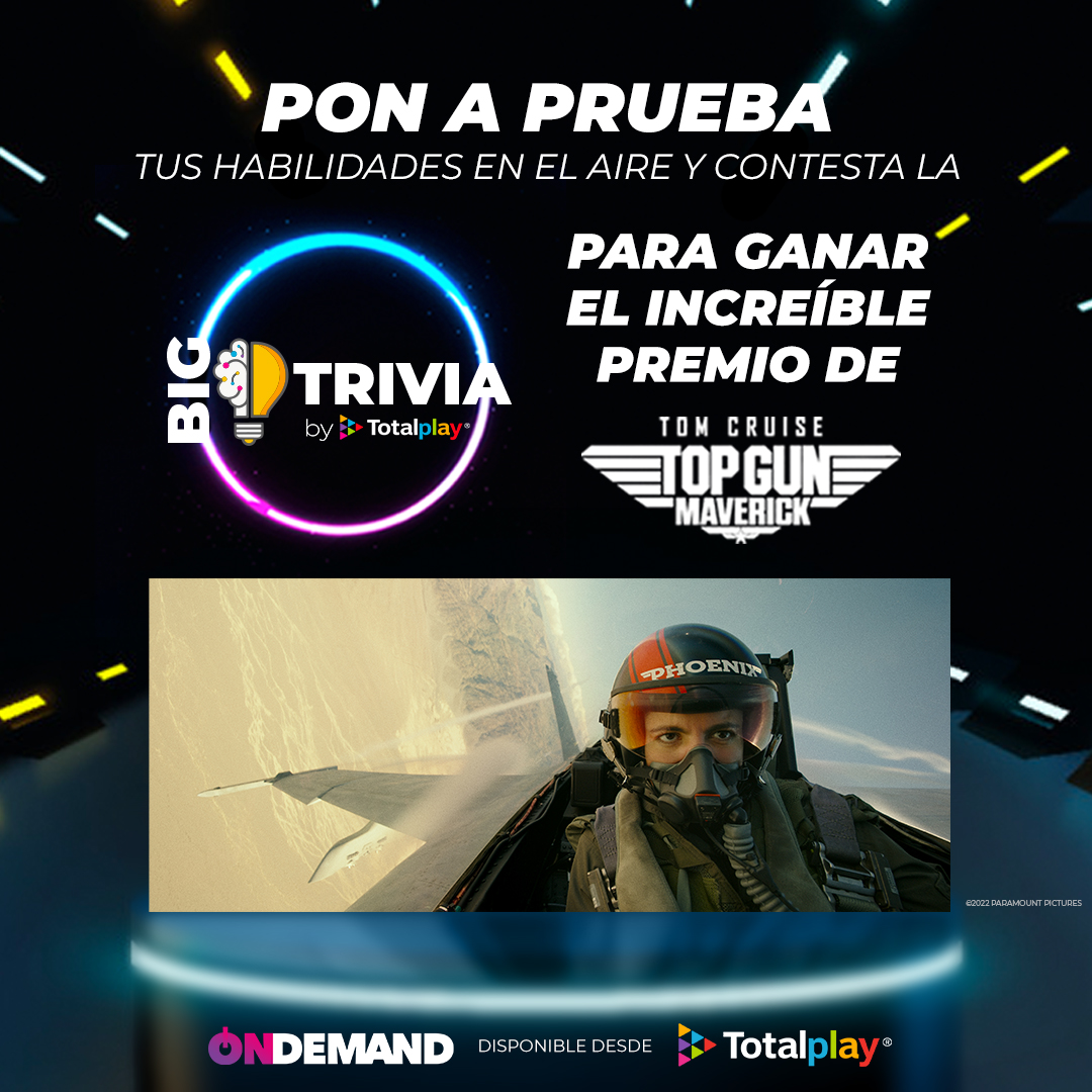 Totalplay on Twitter "¡Domina la velocidad! Gana con Top Gun Maverick