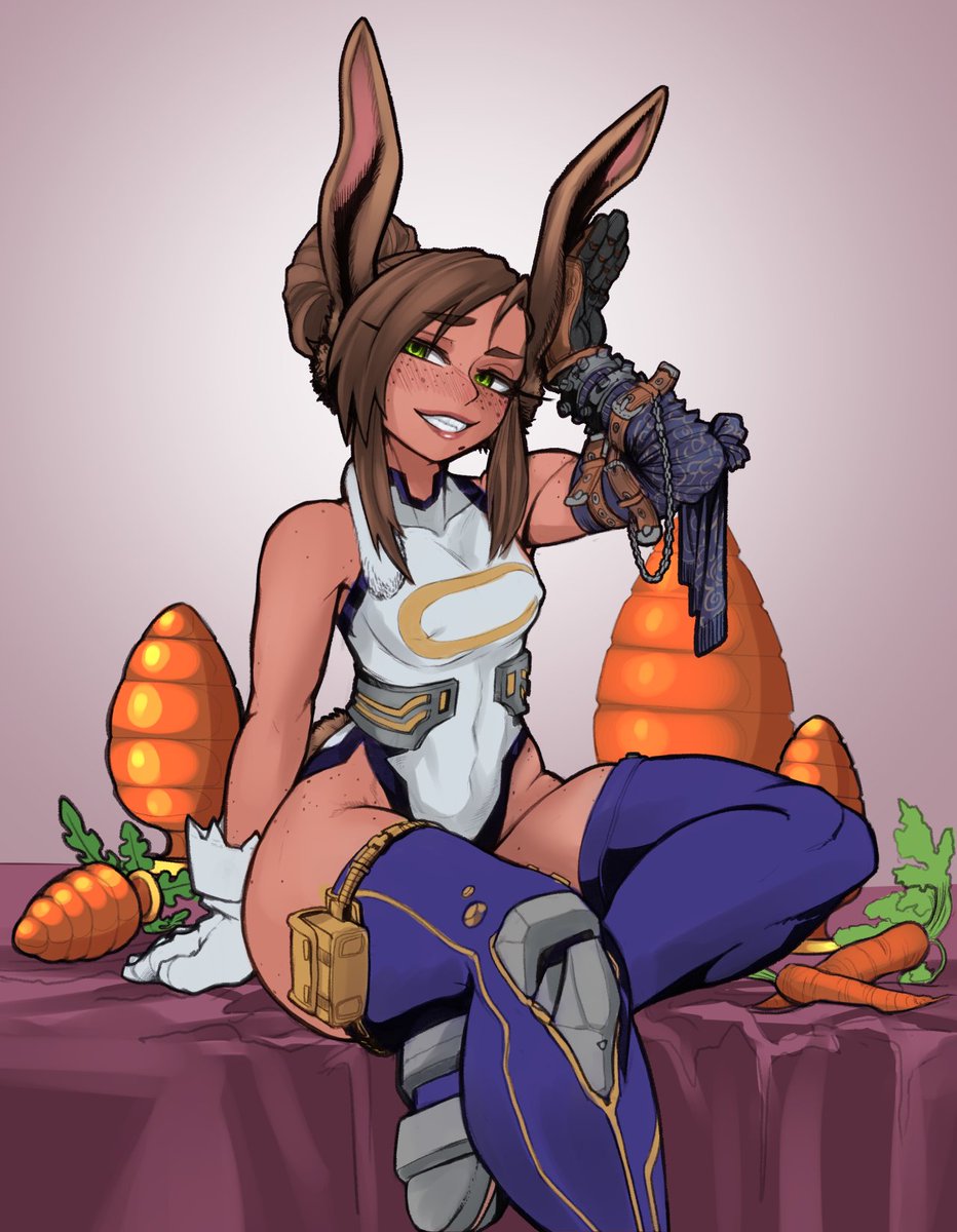 clariarikari's tweet photo. A practice sketch from today's stream for the Year of the Rabbit, inspired by my favorite bunny's look~ https://t.co/1gH2AICy4b