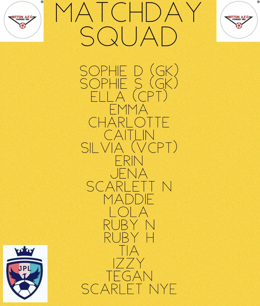 BittonAFC_Girls's tweet photo. ⚽️MATCHDAY!⚽️
We’re looking forward to getting on the road & back to our 1st @JPL_WARRIORS match of the year.
#Bittonaway
#uptheton https://t.co/3uKZJ63vdO