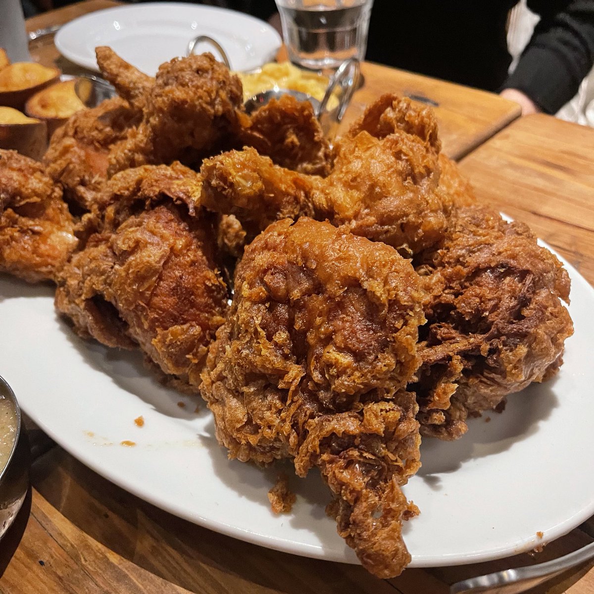 I had the most beautiful fried chicken of all time tonight