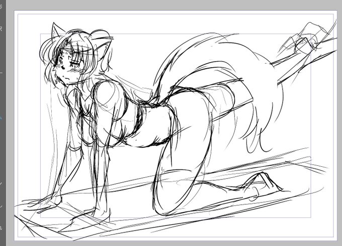 😗✒️いきぬきらくがき
出先で原稿進められるようにせんとな 