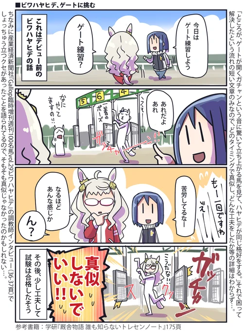 デビュー前ビワハヤヒデの小ネタ話#ウマ娘 