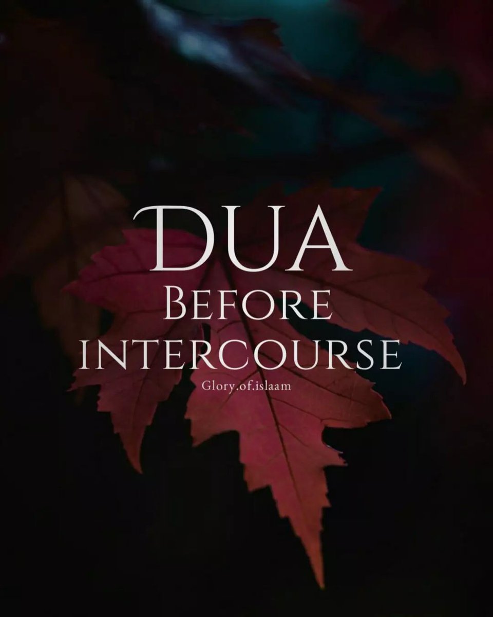 7signxx's tweet photo. Du'a Before Sexual Intercourse With Spouse... https://t.co/5BcBGcXNg2