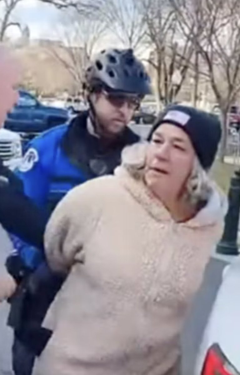 LEXIT20201's tweet photo. Sickening what these #RentACops #DCPOLICE did Twice, First Shoot #AshliBabbitt then Arrest her Mom for Jay Walking #FuckenJoke #BidensBitches #BunchofToughGuys🖕🏽 https://t.co/xVd6wtfNGJ