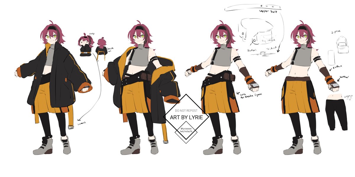 スカラマシュ(原神) 「Outfits 」|ℓуяιє 🍁🦌 Doujima 2023 H65のイラスト
