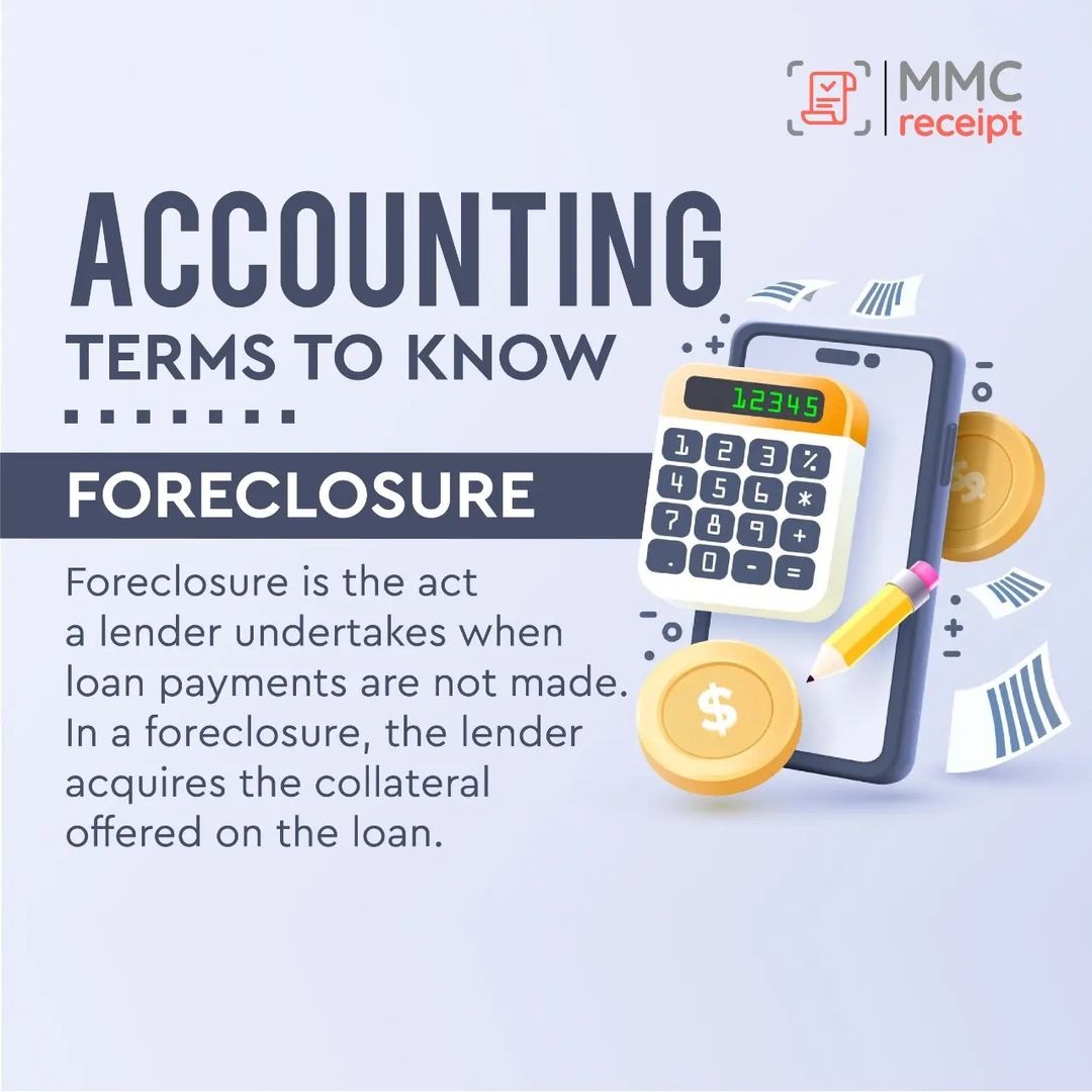 Foreclosure is a critical concept in the world of accounting, as it allows businesses and individuals to address unpaid debts and financial obligations.

#MMCReceipt #Application #receiptmanagement #expensetracking