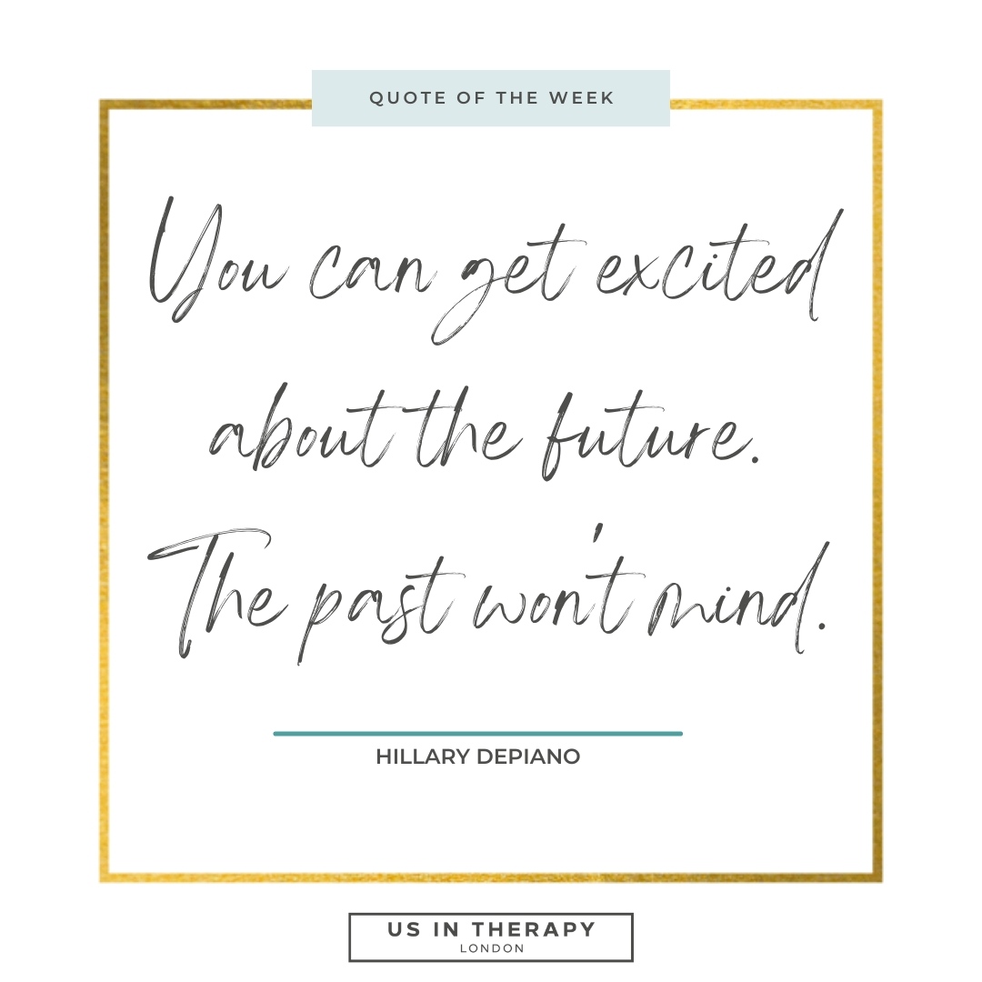 UsInTherapy's tweet photo. Don't let the past get in the way of the future.

#usintherapy #therapy #counselling #sextherapy #couples #psychosexual #anxiety #depression #mentalhealth #onlinetherapy #love #relationships #quoteoftheweek https://t.co/6viYnxs95U