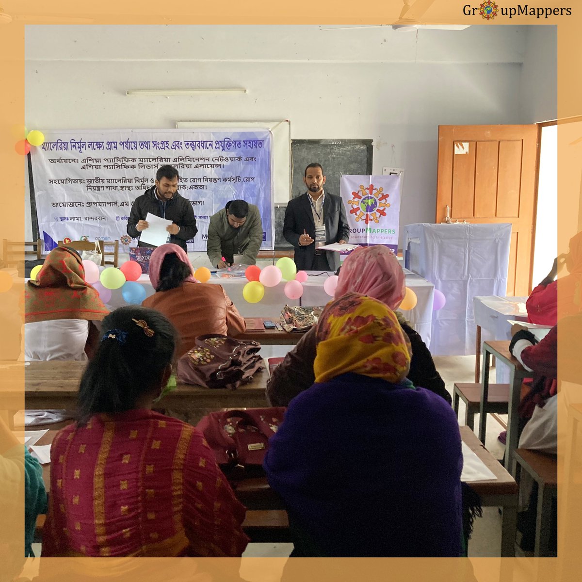 GroupMappers's tweet photo. Some photos during our hands-on training session at the Fasiyakhali Union.
Despite the extremely cold weather, the health workers are attending the training. We appreciate their efforts and enthusiasm.
#GroupMappers #APMEN #bangladesh #Training #Fasiyakhali #Lama #kobotoobox https://t.co/7PhNkyJUHL