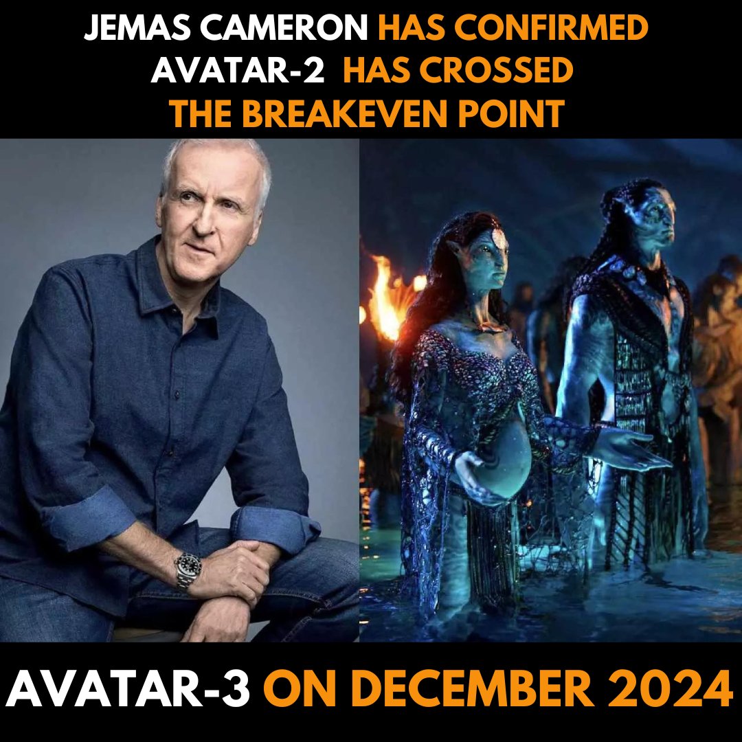 Shivatalks1's tweet photo. James Cameron has Confirmed Avatar-2 and has Crossed the break even point Avatar 3 on December 2024.
@jamescameronofficial
#jamescamron
#avatar2 #avatarcollab #avatar3 #avatarthewayofwater #avatarmovie #avataredits #avatarcollection #avatarproject https://t.co/jCFxxtTiG6