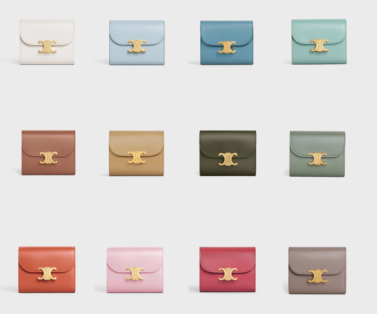BubblesxMakeup's tweet photo. ตอบโจทย์สายมู มีทุกสีมงคล CELINE SMALL WALLET TRIOMPHE IN SHINY CALFSKIN 🐋🐦🐌🐊🦞🐙🦭 https://t.co/X6XIXPEJ9Y