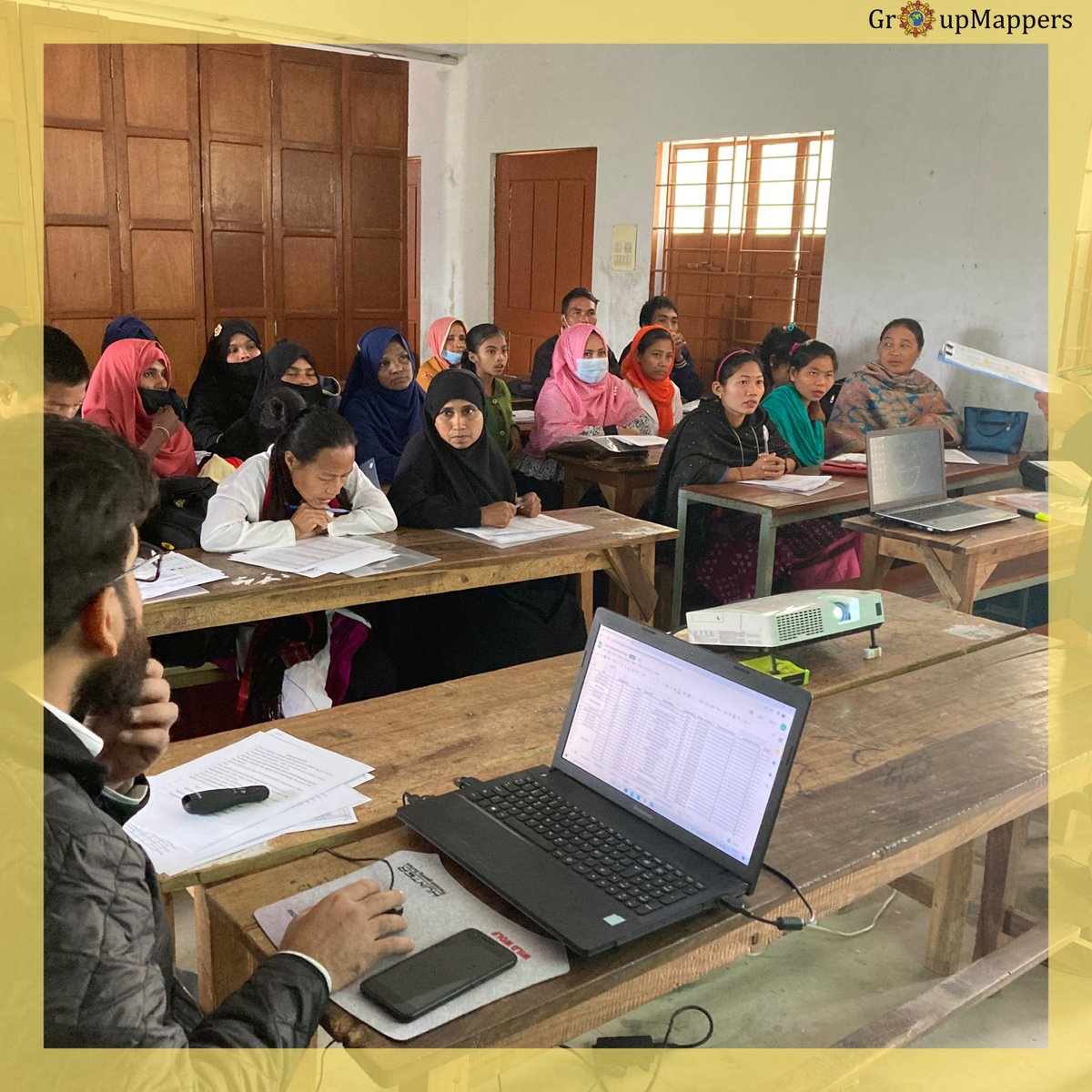 GroupMappers's tweet photo. Some photos during our hands-on training session at the Fasiyakhali Union.
Despite the extremely cold weather, the health workers are attending the training. We appreciate their efforts and enthusiasm.
#GroupMappers #APMEN #bangladesh #Training #Fasiyakhali #Lama #kobotoobox https://t.co/7PhNkyJUHL