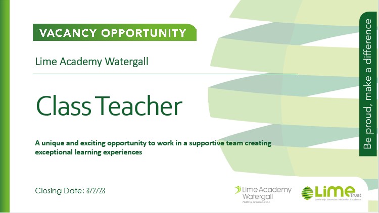 LAWatergall's tweet photo. New Year.. new opportunity.
Don't miss this chance to join our amazing team creating exceptional learning experiences for all of our children.
For more information click here: https://t.co/Tbe6hkssUD
Closing date: 3/2/23 https://t.co/AXvKPW4hht