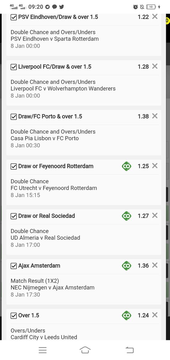 Betting_gurru's tweet photo. Here's the 4147 odds I promised

I WILL FOLLOW EVERYONE WHO RETWEETS

I will edit this slip and share it with my VIP Group. It's ONLY R100 ONCEOFF to join my VIP Group. DM me if you want to join my VIP Group

Code: X40685426 https://t.co/S5cFQ4GeFg https://t.co/DEcG7XEZZS