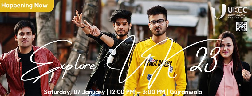 UkecPakistan's tweet photo. EXPLORE UK 2023
Happening Now!
Visit our Country Office:
Plaza No. 129-130, Mumtaz Market, Opposite Chase
Up, G.T Road, Gujranwala.
055-3251712 | 0300-1327877
https://t.co/sSFjEHmpjm
#ukecpakistan #ukec #exploreuk23 #consultants
#ODIs #AUSvsSA #BPL2023 #Gujranwala https://t.co/7hejdbnbW7