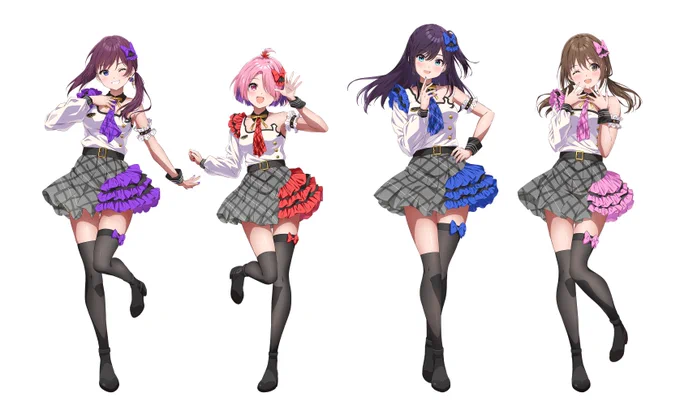 2/18に開催されるPalette Project×あおぎり高校の合同ライブ『めいくあっぷ!』のキービジュアルイラストを描かせていただきました 