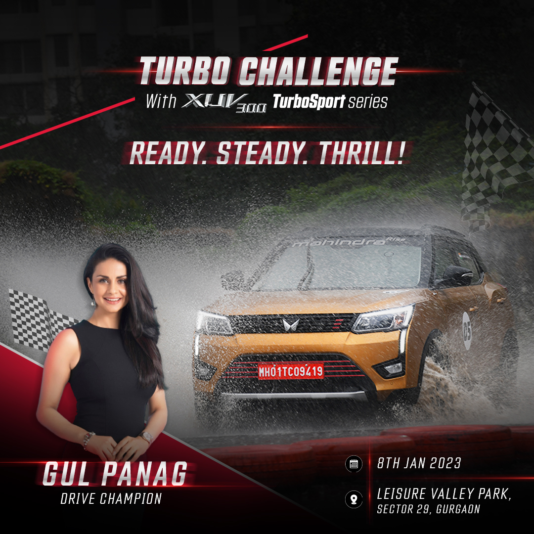 MahindraXUV300's tweet photo. The action is about to get more fantastical than you can believe. And we've got the drive champion @GulPanag to lead it with the XUV300 TurboSport Series!

Join us at the Turbo Challenge tomorrow.

#TurboChallenge #XUV300TurboSport #TGDi https://t.co/d33a1meFdy