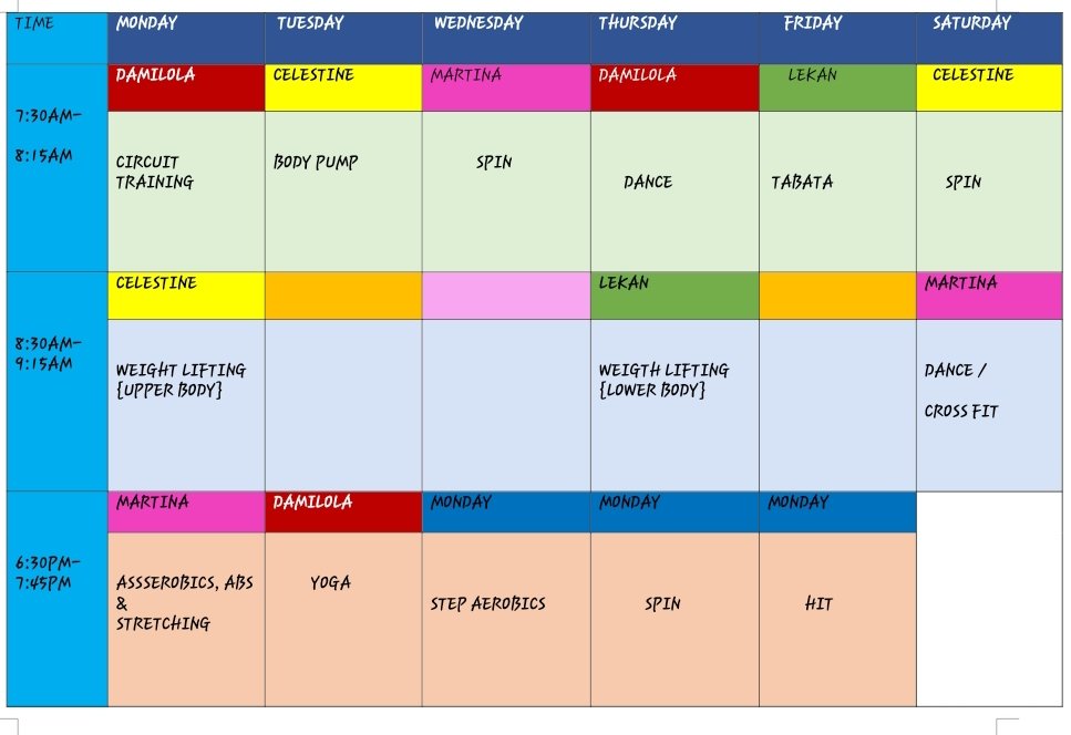 PalmsFitnessP: Group Class Schedule @ your Choice... Palms Fitness Gang 💪 💪 💯📍
#palmsfitnessplace #abujafitness #abujagym #motivation #fitness #bodybuilding #goals #healthylifestyle #gymlife #crossfit #goals #exercise #bodybuildinglifestyle #AbujaTwi…