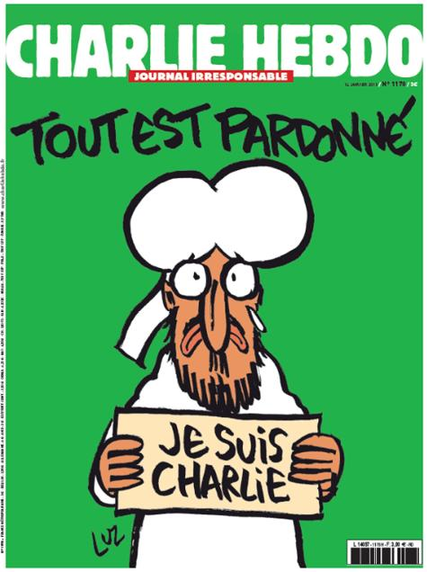 Il #7gennaio del 2015 l'intera redazione di Charlie Hebdo, un giornale satirico, fu sterminata a colpi di mitra: dodici persone morirono sotto i colpi degli attentatori islamici che volevano punire chi si prendeva gioco del loro dio [ma anche del nostro].
1)