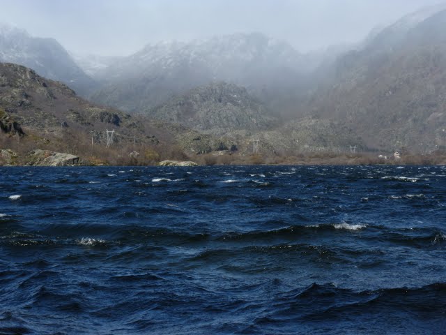 Lake Sanabria, Zamora, the largest lake in the Iberian Peninsula, some Aprils ago. The wild Sierra de Cabrera stands behind, one of last places where the Ice Age left what is called Spain today. Oak forest, moorland, bog, crag, mountain tarns, wolves. And the cheese is great.