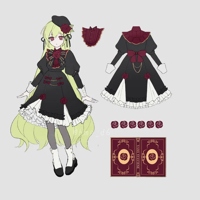 最近初めて絵の依頼というものをしてうちの子の衣装デザインしていただきました…見て…可愛い…可愛い… 