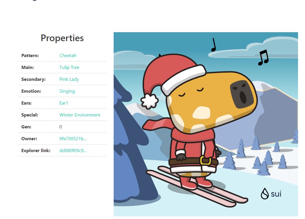 🎁 I just unboxed my Sui Holiday Capy! ❄️
This year's Christmas will be his happiest Christmas, because he spent the first time with his family, so he dressed very beautifully #CapyHolidays  <a href="/SuiNetwork/">Sui</a>
