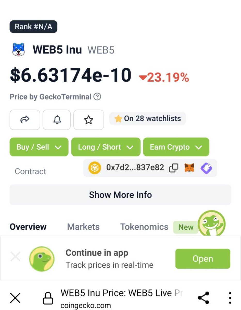 web5inu's tweet photo. Web5 Inu is listed in CG now! Load your bag as we head to the moon!

@cz_binance @justinsuntron @elonmusk @jack @VitalikButerin 

#Web5inu #Web3 #bsc #nft #openai #babydogecoin #dogecoin #playtoearn #crypto #defi #gamefi #floki #shib https://t.co/R5iYNixHHg