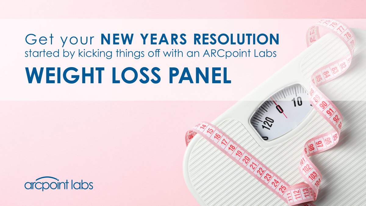 arcptsborofrmhm's tweet photo. Get your New Years resolution started by kicking things off with an ARCpoint Labs Weight Loss Panel! Contact us to find our how you can schedule your test and get your body on the right track today! #NewYearNewYou #HealthyDiet #WeightLoss #Resolutions #YourHealthOnYourTerms https://t.co/FDZKxBbvoG