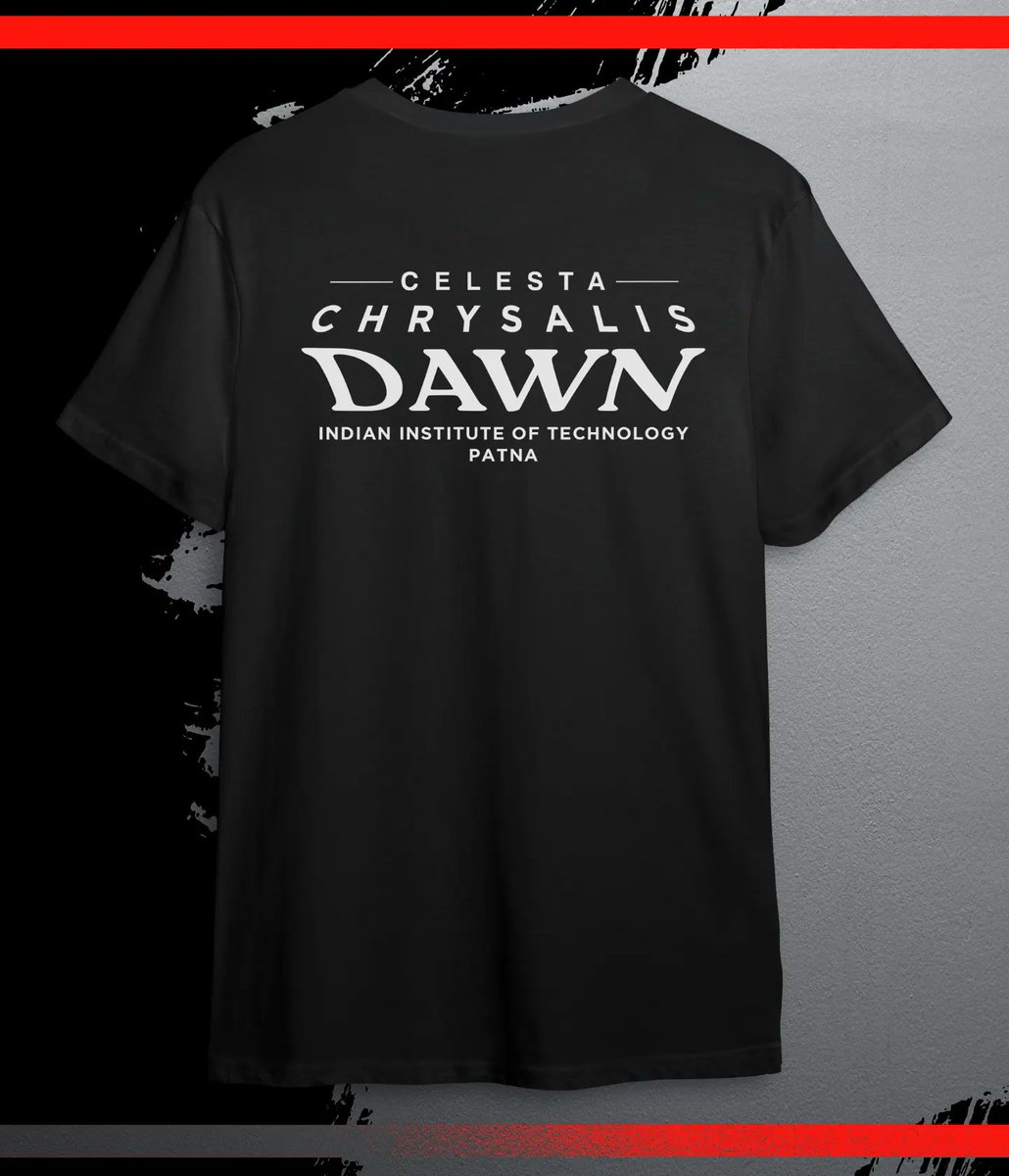 celesta_iitp's tweet photo. The most awaited Celesta 2023 official T-shirt is now launched!
Grab it ASAP!
@ 399 for one
@ 749 for two
For buying and viewing the design: https://t.co/a7oMdCbvWB
#merchandise #tshirts #tshirt_design #fashion #iit #iitpatna #celesta #get_techXited #chrysalis_dawn #custombaba https://t.co/016ILxtKXg
