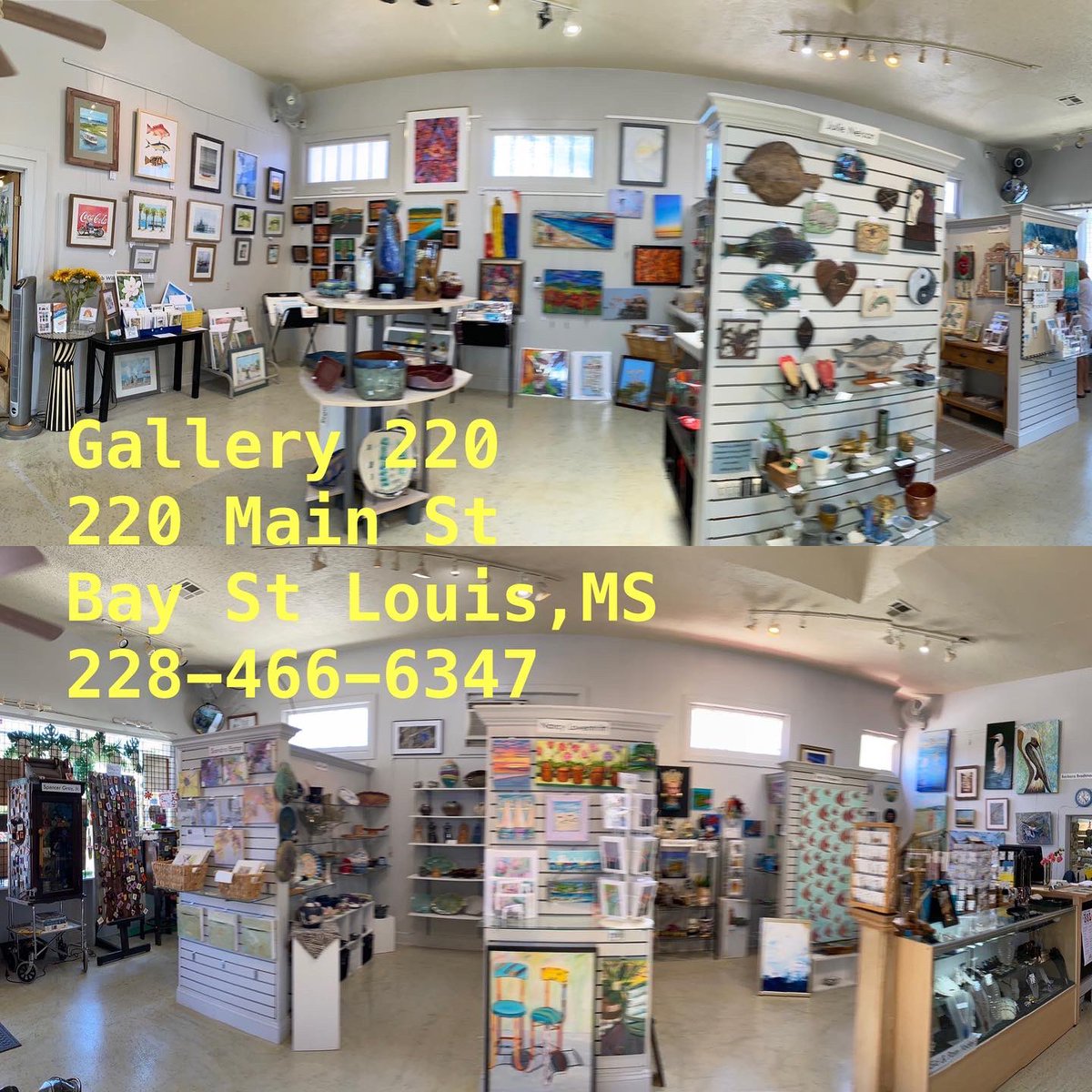 Serenasierra's tweet photo. 2nd Saturday Artwalk, Main St, Bay St Louis MS.
You can get here by plane βοΈ π©οΈ train π Car π Boat π₯οΈ Bike ποΈ Bicycle π΄ Walking πΆββοΈ Running ππΏββοΈ
Get here if you can and bring mama & them π. Weather is beautiful 67Β°.
#gallery220bsl #bslms #hancockcountyms #artistscoop .. https://t.co/1MeVFmi1h7