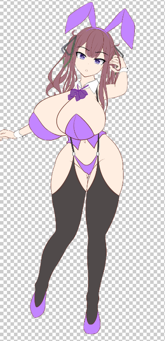 krn先輩バニー下塗りまで。今日はここまで! 