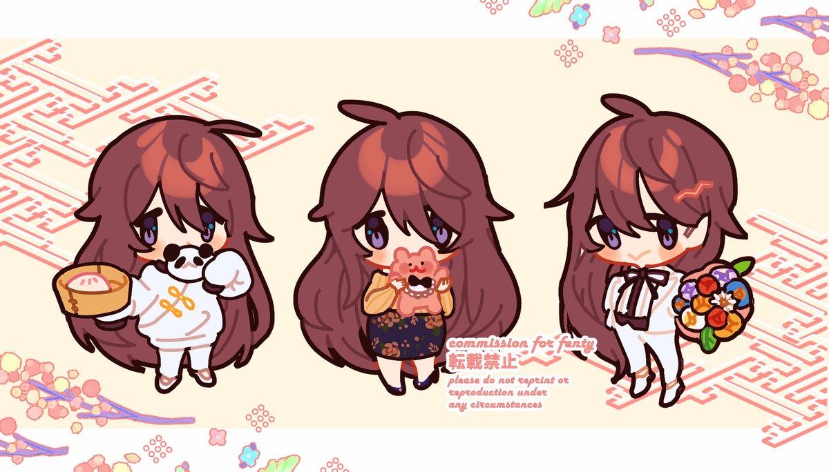 最近の絵の依頼
commission result lately! sorry for the delay ><; 
