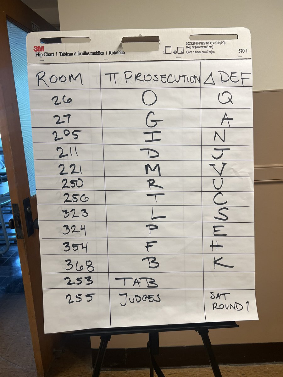 Good Morning! Hope you all are excited to compete today - we look forward to seeing our highschool mockers! These are your round 1 pairings.