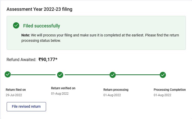 Sharma_Manoj's tweet image. Dear @IncomeTaxIndia This ITR filed on 29th July &amp;amp; processed on 1st August’22 determined the refund which has still not been paid.Isn’t this a crude way to earn interest for 5 months at taxpayers expense ? Don’t ask for details- screenshot attached. #CheapTricks