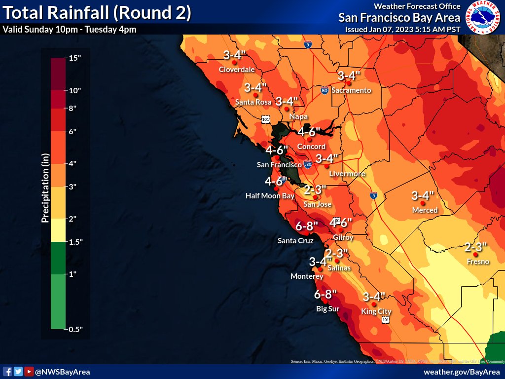 california rain totals