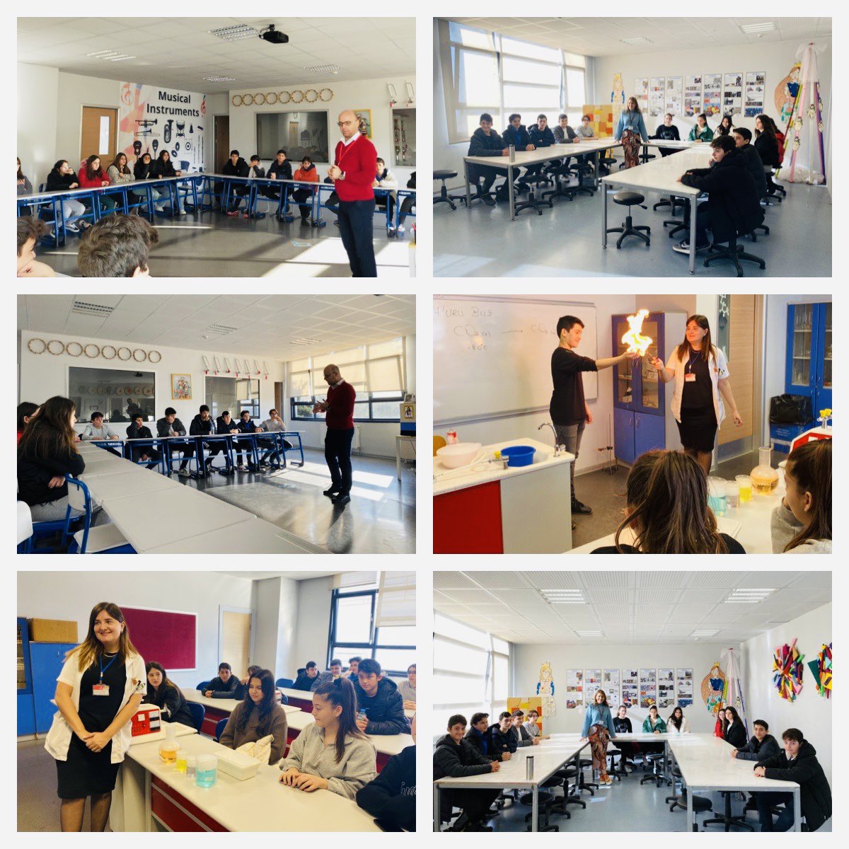 Bugün Bursa Modern ve Bursa Nilüfer Kampüsü 8. Sınıf öğrencilerimizi Bademli Kampüsümüzde misafir ettik. “Lisede Bir Gün” etkinliğiyle hem eğlendik hem öğrendik. Bu güzel güne katkı sağlayan emek veren bütün yönetici,öğretmen ve öğrencilerimize çok teşekkür ederiz.📚🧮🔬🧿💐