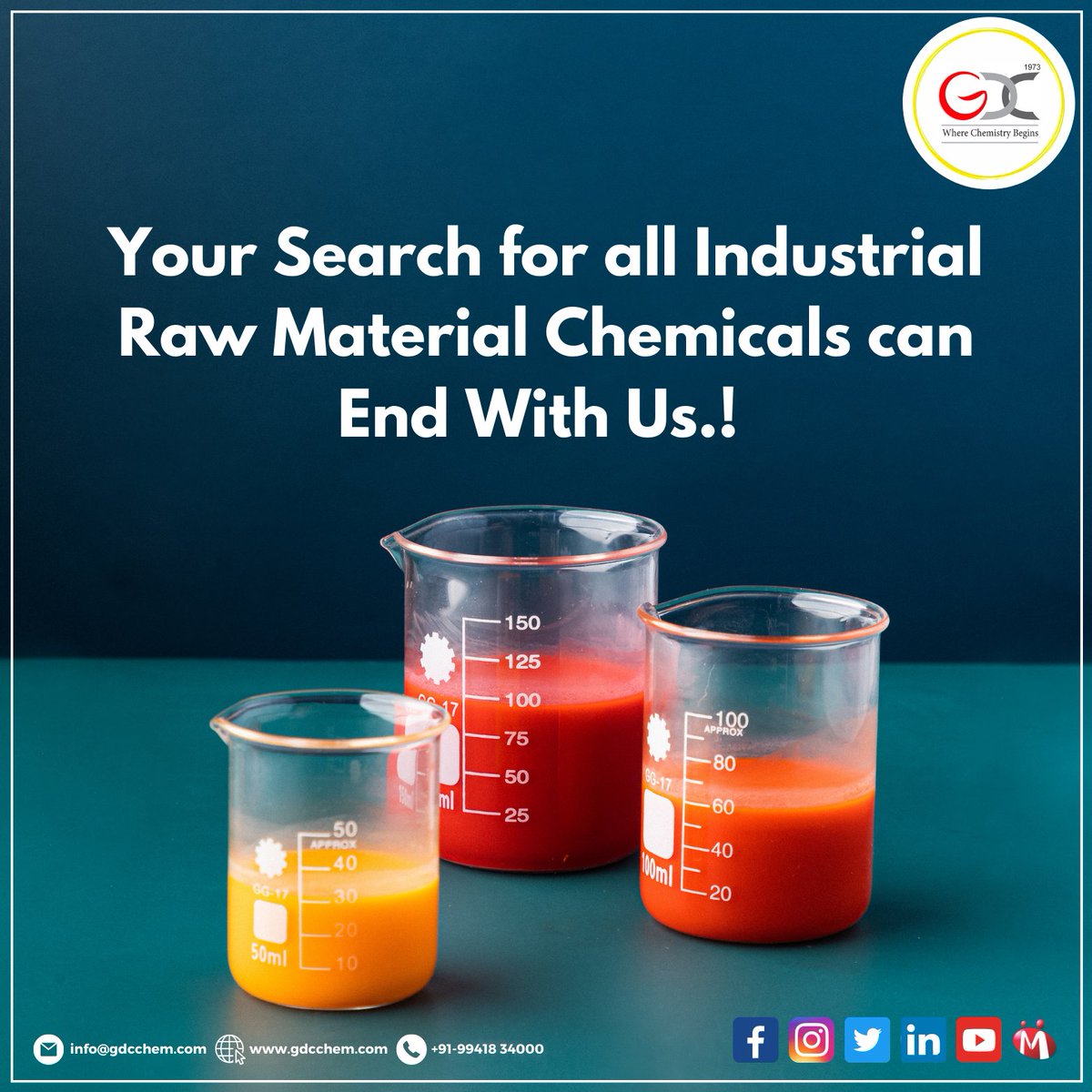 gdciindia's tweet photo. "Expertly sourced raw materials for a variety of industries"
.
For Business Enquiry feel free to Call Us : +91-99418 34000.
"🅶🅳🅲🅸 - 🆆🅷🅴🆁🅴 🅲🅷🅴🅼🅸🆂🆃🆁🆈 🅱🅴🅶🅸🅽🆂👨‍🔬⚗️"

#GDCI #GDCCHEM #automotiveexterior #automotiveengineering #automotiveculture #automotivepaint https://t.co/1i5FWEG2Ps