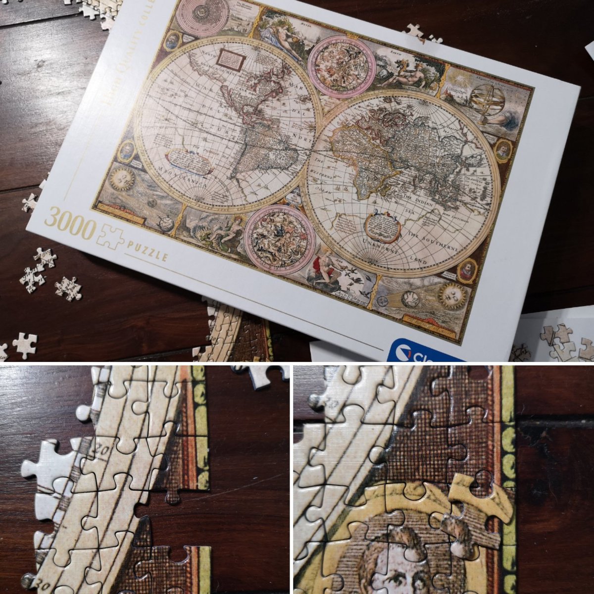 agnieszka_maks's tweet photo. Miał być piękny obrazek w antyramie a tu brak jednego puzzla w opakowaniu a zamiast tego jeden element zdublowany 🙈🙊🙉
#puzzle #antyrama #sobota #ups #psikus https://t.co/V2ELdeWqtk