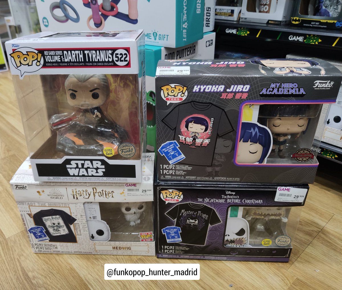 FunkohuntMadrid's tweet photo. 🇪🇸 Nuevas exclusivas disponibles en @VideojuegosGAME .
〰️
#funko #funkopop #funkoespaña #funkoeurope #game #funkogame https://t.co/z9sJkC6Phu