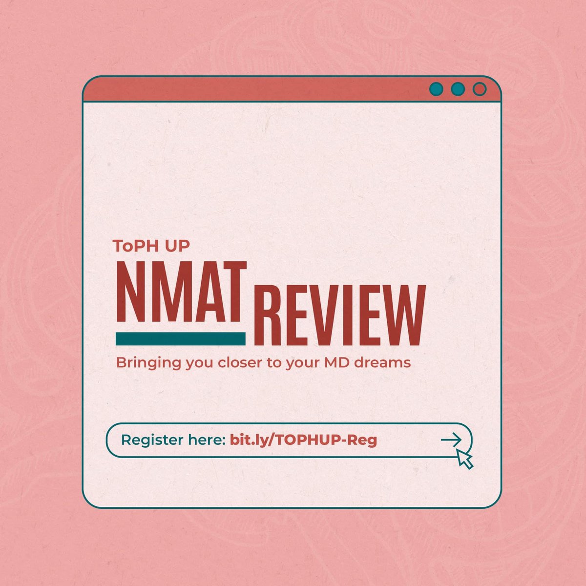 sophiadc_'s tweet photo. Get your desired NMAT percentile with ToPH UP NMAT Review's stellar lecturers for as low as Php1,699! 👀

Our synchronous review will be held via Zoom from January 23-28, 8AM-3PM 💻 This batch is highly recommended for those taking up the late January exam or April/May schedule https://t.co/fWMsOeCEGf