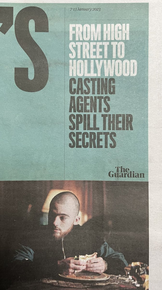 Stephen Moore CDG (@stephenrmoore) on Twitter photo To be fair, the article itself does refer to “casting directors” but nonetheless here we are again, in 2023, and the meaningless term “casting agents” has made another unwelcome appearance in today’s <a href="/guardian/">The Guardian</a>
(It’s an interesting read, though.) To be fair, the article itself does refer to “casting directors” but nonetheless here we are again, in 2023, and the meaningless term “casting agents” has made another unwelcome appearance in today’s <a href="/guardian/">The Guardian</a>
(It’s an interesting read, though.)