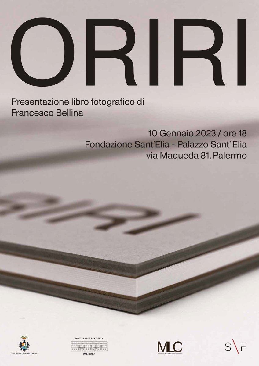 Ci vediamo il 10 gennaio alle 18 presso Palazzo Sant'Elia a Palermo per la prima presentazione del libro "Oriri".

#oriri
#studiorward