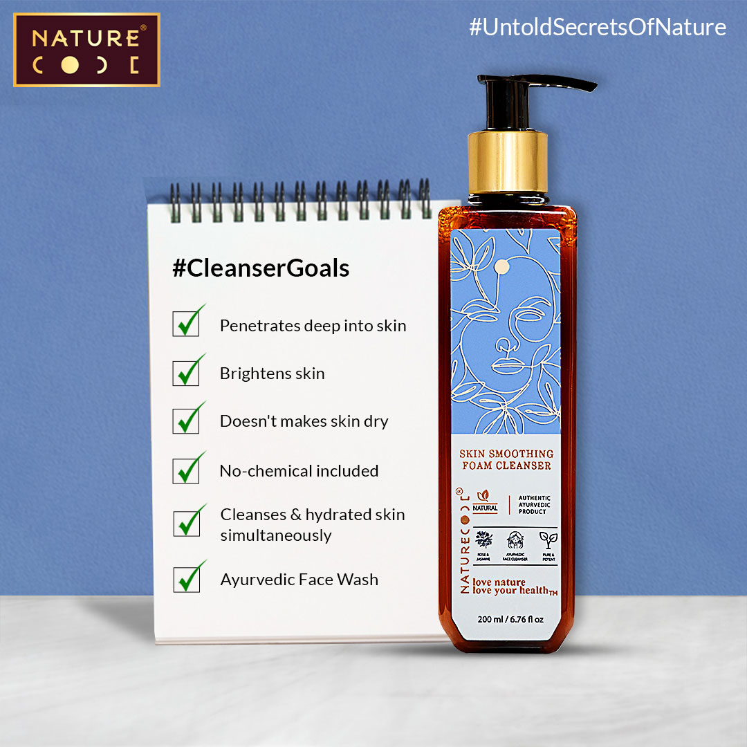 naturecodeindia's tweet image. Get all the checkboxes of your #FaceWashGoals checklist with NatureCode&apos;s Skin Smoothing Foam Cleanser. 😍😍

Check out the link ⏬⏬

naturecodeindia.com/products/skin-…

#naturecodeindia #decodingayurveda  #foamcleanser  #smoothskin #glowingskin  #skincareadvice #ministryofayush
