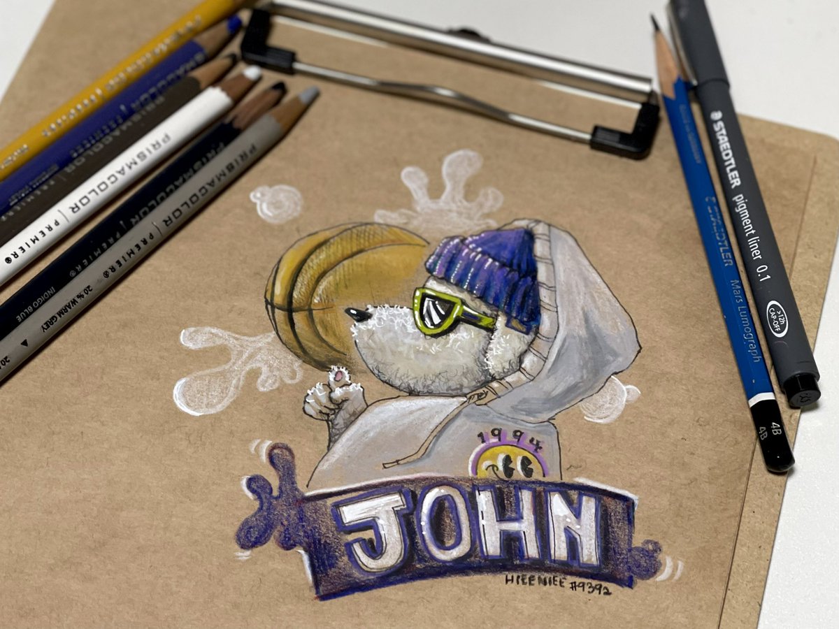 HayeonMyeong's tweet photo. JohnのNFTがとても欲しくて当選を祈りながら久しぶりに絵を描いてみました。手描きのファンアートです。
よろしくお願いします❤️

@JOHN_NFT8 

#JohnNFT
#Johnグッズ https://t.co/DviOHCu8Nt