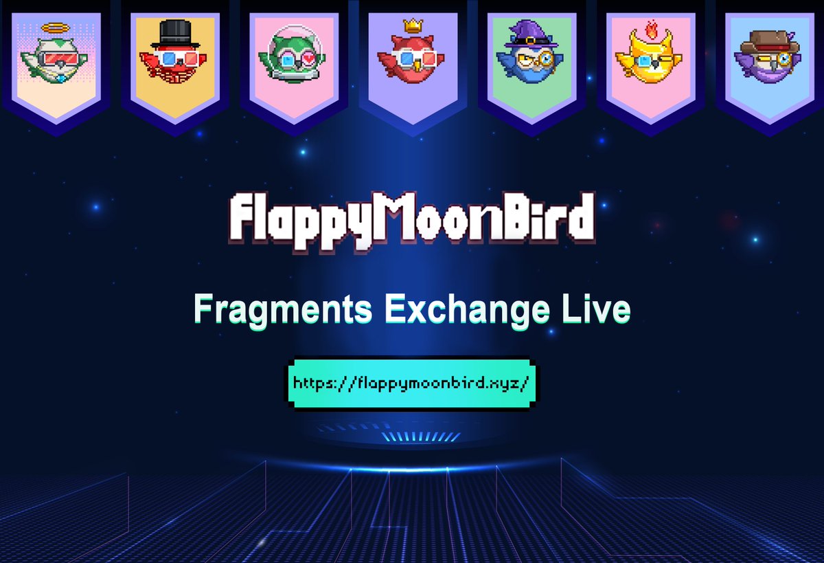 🎯At UTC 2pm Jan. 8 2023 in Flappymoonbird game, Birdies can exchange 200 fragments to Whitelist.

(Only 1000 spots, don't forget to turn on🔔)

Birdies haven't got 200 fragments, you still have chance! 🥳🥳🥳

Exchange Venue: In game. #Gamefi #Moonbirds $FMB