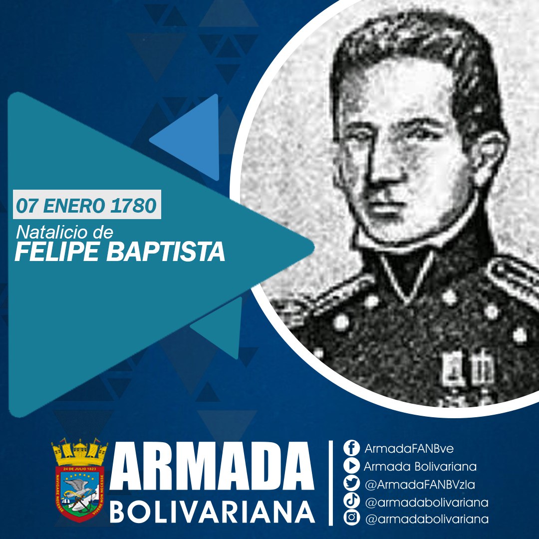 AbEfri12's tweet photo. AB_DINAED: RT @ArmadaFANBVzla: #07Ene La @ArmadaFANBVzla Conmemora el Natalicio de este Valiente Procer Naval, que actuó con brillantez en gesta emancipadora, logrando una memorable actuación en las acciones navales que sellaron la Independencia. #EpicaN… https://t.co/0eS7cIJsr3